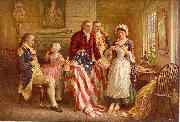 Jean Leon Gerome Ferris Betsy Ross oil painting